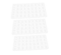 SEWACC 3 Pièces Miniature Brick Mold Silicone Flexible Mini Wall Bricks For Diy Architectural Models Dollhouse Table Crafting
