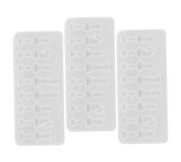 SEWACC 3 Pièces Moules Silicone Échecs Résine Détail Fin Pour DIY Artisanat Cristal Bijoux Jeux Famille Décoration Maison