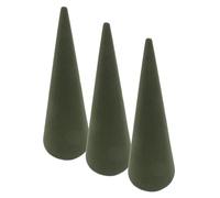 SEWACC 3 Pièces Mousse de Cône Verte en Éponge pour Compositions