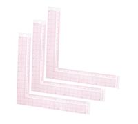 SEWACC 3 Pièces Règle pour Couture et Modélisme Plastique Transparent Durable avec Échelle Intégrée Outil Mesure Précise pour Dessin Patchwork et Conception de Vêtements