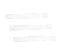 SEWACC 3 Pièces Règle Transparente Loupe Portable Outil de Mesure pour Dessin Modélisme et Bricolage
