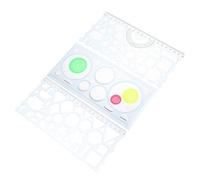 SEWACC 3 Pièces Règles Géométriques pour Dessin Outil de Traçage et Éducatif pour Étudiants et Activités Manuelles Couleur Aléatoire