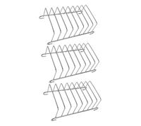 SEWACC 3 pièces Support Acier Inoxydable pour Tranche de Rack Multifonction Fentes Compatible Friteuse à Air Organisateur de Planches à Découper et Séchage de