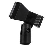 SEWACC 3 Pièces Support de Microphone à Pince à Ressort, Adaptateur 3/8 | Pince Réglable à Ouverture Rapide, Trou 5/8 Pouces, Plastique Alliage Noir, pour Studio et Répétition