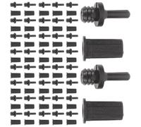 SEWACC 30 Pièces Kit de Clips de Protection du Haut-Parleur en Plastique Noir, Installation Sécurisée et Anti-poussière pour Systèmes de Théâtre et Usage Personnel