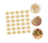 SEWACC 30 pièces Mini Charnières Cuivre Doré pour Boîtes Bijoux Bricolage et Petites Armoires