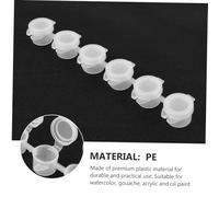 SEWACC 30 Pièces Mini Pots de Peinture Plastique Transparent Compartiments Par Bande pour Rangement DIY et Fournitures Artistiques