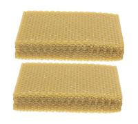 SEWACC 30 Pièces Natural Beeswax Foundation Sheets for Beekeeping Wax Frames for Hive Optimization and Candle Crafting Compatible with Beehive Types