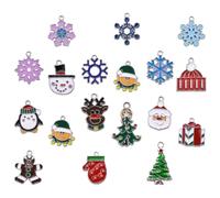 SEWACC 36 Pièces Breloques Pendentifs Soi-même de Noël en Alliage, Pendentif Décoratif, Lot de Bijoux pour Boucles D'oreilles, Collier et Porte-clés, pour Fêtes et Célébrations