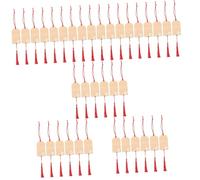 SEWACC 36pièces Étiquettes Bois Créatives Pour Souhaits Cartes à Suspendre Pour Temple Étiquettes De Vœux Artisanales Bois Pour Décorations De Noël Et Projets