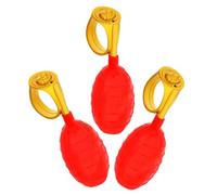 SEWACC 3pcs Bagues de Farces à Eau en Plastique Rouge, Jeux D'arrosage Faciles à Utiliser pour Blagues du 1er Avril et Divertissement en Extérieur