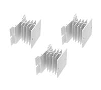 SEWACC 3pièces Bloc Dissipateur Thermique Aluminium pour Relais Statique Ailettes De Refroidissement Compact Accessoire Alimentation Et Appareils Électroménagers