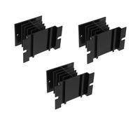 SEWACC 3pièces Bloc Dissipateur Thermique pour Relais Statique SSR Ailettes De Refroidissement Compact Adaptateur pour Appareils Électroménagers
