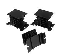 SEWACC 3pièces Dissipateur Thermique Aluminium pour Relais Statiques Ailettes De Refroidissement Compactes Utilisation Automatisation Industrielle Équipements Électroniques