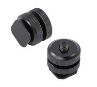 SEWACC 3pièces Support de Griffe Porte-Accessoires Pouce Adaptateur pour Flash Appareil Photo Fixation Trépied Alliage Aluminium Compatible avec Caméscopes Reflex Numériques