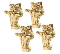 SEWACC 4 Pièces Angles Zinc pour Boîtes pour Bijoux Décoration et Protection des Meubles Robuste et Durable