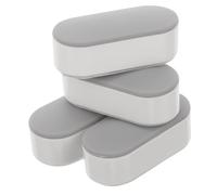 SEWACC 4 pièces Coussinet Amortisseur Wc Protection Antidérapante Adhésive pour Rehausseur et Fixation Siège Toilette et Facile à Installer