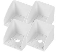 SEWACC 4 pièces Couvercle Prise Extérieur Étanche Boîte Électrique avec Base Amovible Protection Murale pour Salle de Bain et Environnement Extérieur Plastique Isolant