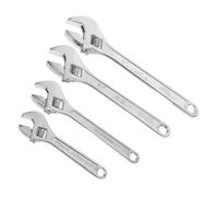 SEWACC 4 Pièces Jeu de Clés à Molette Réglables Clé Multifonctionnelle Fer Robuste avec Poignée Ergonomique Outil Polyvalent pour Bricolage et Réparation Industrielle