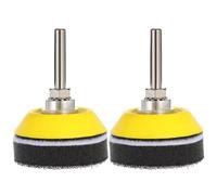 SEWACC 4 Pièces Kit de Disques de Ponçage 50mm Auto-agrippant en Flocage | Meuleuses Rotatives et Perceuses, Remplacement Facile, Protection les Dommages, Polissage de Surfaces Irrégulières