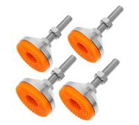 SEWACC 4 pièces Lot Nivellement Réglables Acier Robuste avec Base Antidérapante Hauteur Ajustable pour Établi Machine et Mobilier Industriel Fixation Sécurisée Vibrations