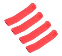 SEWACC 4 Pièces Manchon en Silicone pour Frein de Vélo Rouge | Protection des Doigts, Installation Facile, Poids Léger, pour Vtt Route Pliant, Accessoires Vélo