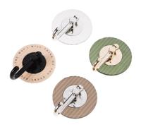 SEWACC 4 Pièces Patère Murale Ronde Pet Abs pour Manteaux et Parapluies