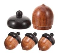 SEWACC 4 pièces Pendentifs Forme de Gland Lisses pour Bijoux DIY Charms Acorn pour Bracelets et Colliers Accessoires de Création