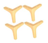 SEWACC 4 Pièces Pied de Meuble en Fer Doré pour TV et Bureau, Stable | Design Simple et Beau, Forte Capacité de Charge, Pratique au Quotidien, pour Mobilier de Bureau et Meuble Tv