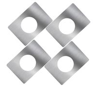 SEWACC 4 pièces Plaques de Renfort pour Serrure de Porte Acier Inoxydable Kit de Fixation Protège et Répare les Serrure Compatible Portes Dentrée Cuisine et Salle de Bain