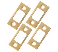SEWACC 4 Pièces Plaques de Renfort pour Targette Porte Acier Inoxydable Protection Cambriolage Kit Réparation Serrure Encastrée Quincaillerie Portails