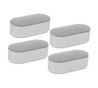 SEWACC 4 pièces Tampon Lunette Wc Coussinets Amortisseurs Réhausseur Siège Toilette Vibrations et Bruit Compatible Accessoires Wc