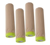 SEWACC 4 rouleaux Film de Masquage Adhésif pour Automobile et Papier Transparent Semi Opaque pour Protection Peinture Découpe Facile et Utilisation Polyvalente Lot
