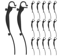 SEWACC 40 clips de fixation pour protège-gouttière - Accessoires de montage pour rouleaux de filet de gouttière en plastique