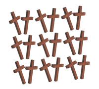 SEWACC 40 Pendentifs Croix en Bois Rustiques pour Créations Artisanales, Look Unique, 40 Pièces pour Bijoux et Décorations DIY