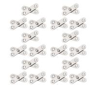 SEWACC 40 Pièces Charnière Pivotante à 360 Degrés, Charnière de Porte Cachée en Acier Inoxydable, Argenté, Structure Supérieure et Inférieure, pour Meuble et Armoire