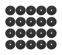 SEWACC 40 Pièces Toile Anti-Herbe Non Tissée Noire 15Cm X 2Cm Tapis de Paillis pour Arbres Respirant Disque de Protection pour Gazon Anneaux de Paillage pour Jardin et Aménagement
