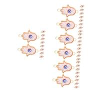 SEWACC 40pièces Pendentifs Charms Œil Malin Connecteurs Pour Création De Bijoux Diy Breloques Pour Bracelets Et Colliers