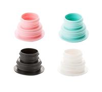 SEWACC 4Pièces Bague Étanchéité de Désodorisation Silicone pour Lave Linge et Drains de Sol Prévention des Odeurs Insectes Couleur Aléatoire Facile à Remplacer