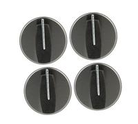 SEWACC 4Pièces Bouton de Cuisinière à Commande de Brûleur à Angle Droit Remplacement Plastique Durable pour Poêle Facile à Installer Compatible avec Standards