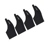SEWACC 4pièces De Dessin à Deux Doigts pour Artiste De Peinture Spandex Antidérapant Et Respirant Noir Lot