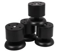 SEWACC 4pièces Table Ronds Réglables Métal Acier Inoxydable pour Armoire Canapé Table Et Cuisine Hauteur Ajustable