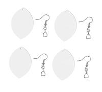 SEWACC 5 paires Boucles Doreilles Vierges Double Face pour Sublimation Inoxydable Durable Accessoires DIY pour Création de Bijoux