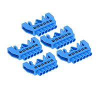 SEWACC 5 pièces Barrette de Distribution Électrique Positions Cuivre Laiton Borne de Terre à Vis pour Tableau Électrique Lot de Séparation Zéro et Terre Sécurisée Connexion Stable