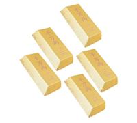 SEWACC 5 Pièces Boîtes à Bonbons Papier Or Boîtes Cadeaux Petit Format pour Friandises Emballages Cadeaux et Biscuits Thème Barre Or Légères et Décoratives