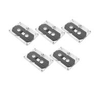 SEWACC 5 Pièces Cassette Audio Vierge pour Enregistrement Voix et Musique Cassettes Audio DIY avec Boîtier Transparent Rigide pour Messages Conférences et Personnalisés