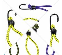 SEWACC 5 Pièces Crochet de Tente de Camping en Nylon avec Boucle, Corde Élastique de Fixation à 1 Crochet, Accessoire de Camping pour Tente Extérieure Couleur Aléatoire Plusieurs styles