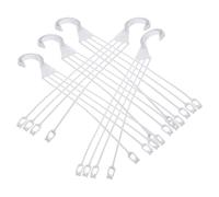 SEWACC 5 Pièces Crochets pour Paniers de Fleurs Suspendus, Plastique | Supports pour Pots et Jardinières, Capacité de Charge, pour Terrasse et Salon