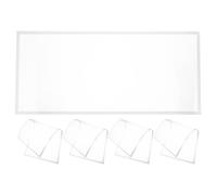 SEWACC 5 Pièces Film Adhésif de Protection pour Cabine de Sablage 22 X 10 | Polyester Transparent, Remplacement à Changement Rapide, pour Fenêtre D’armoire Abrasive, Atelier