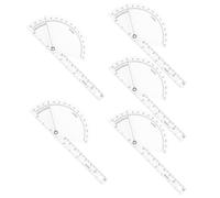 SEWACC 5 Pièces Goniomètre Plastique Médical pour Doigts, Mesureur D'angle Précis pour Hanches et Coudes, Facile à Ranger, Expérience de Mesure Hygiénique pour Rééducation à Domicile
